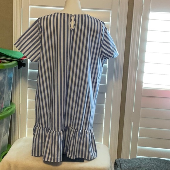 SHEIN Blue and White Striped Midi Dress - Picture 3 of 8